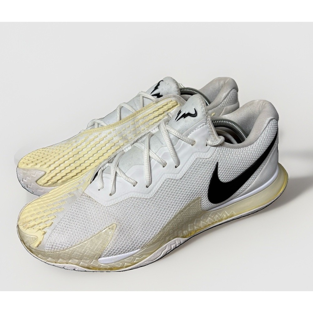Nike Court Zoom Vapor Cage 4 Rafa Nadal Tennis Shoes White Mens 10 DD1579-124